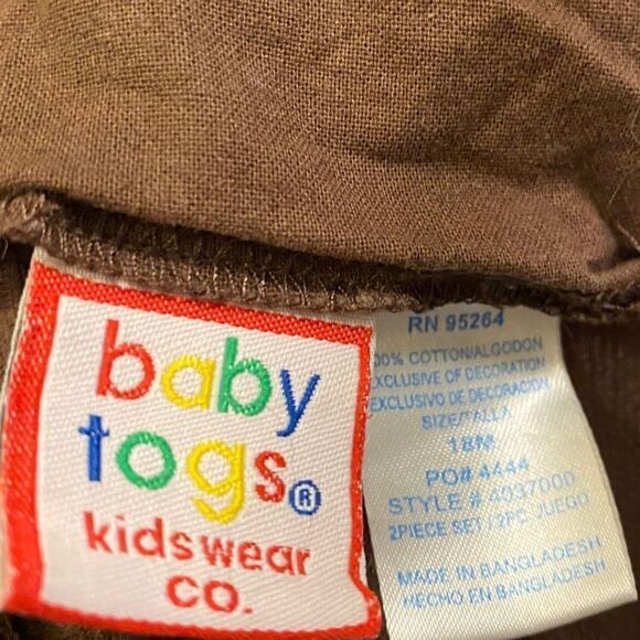 Vintage Baby Togs Corduroy Owl Overalls - Picture 5 of 5